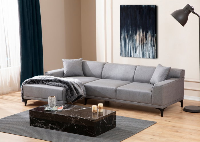Atelier Del Sofa Petra L Corner - Gris Claro